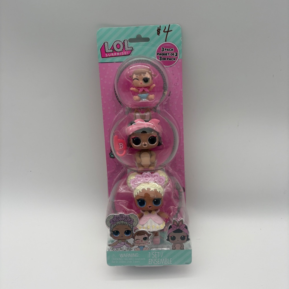 LOL Surprise 3 Pack Figure Set Bunny Pet and Floral Rose Doll 2023 NEW